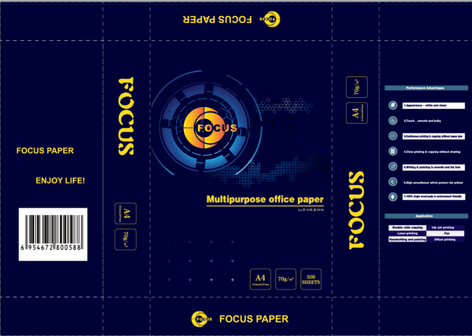 100%の木材パルプの写真のコピー用紙OEM A4のサイズ及び手紙のサイズ70gsm/75gsm/80gsm 0