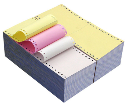FSC Virgin Wood Pulp A Grade CB/CFB/CF 5 Plys Non Carbon Paper For Continuous Bill/Print
