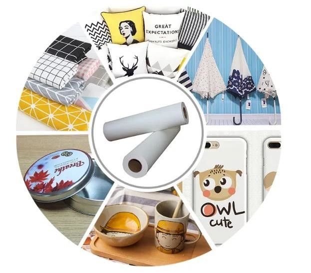 Instant Dry Sublimation Transfer Paper for High Speed T-Shirt Printing 100% Wood Pulp