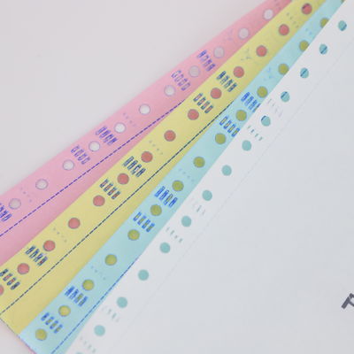 100% 純木製パルプ 青い画像 請求書紙 Aグレード CB/CFB/CF 5 Plys 無炭素紙