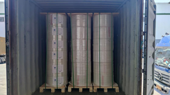 固い粘着剤のステッカーラベルのためのカスタマイズされたカラー熱ラベル紙ロール